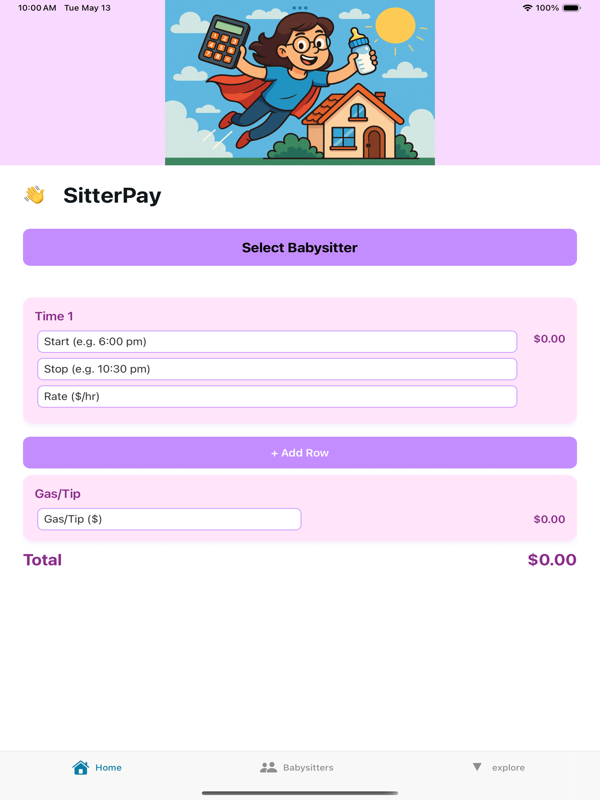 SitterPay on multiple devices